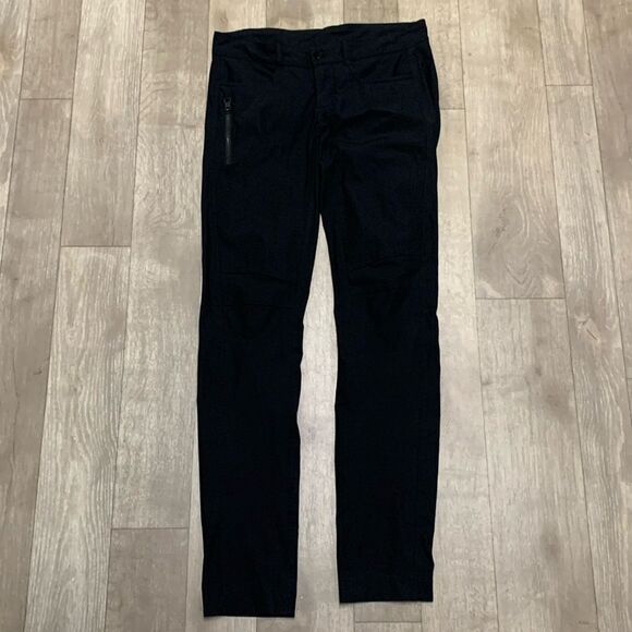 Womens Lululemon‎ Athletica Moto Skinny Black Athleisure Pants - Picture 1 of 10